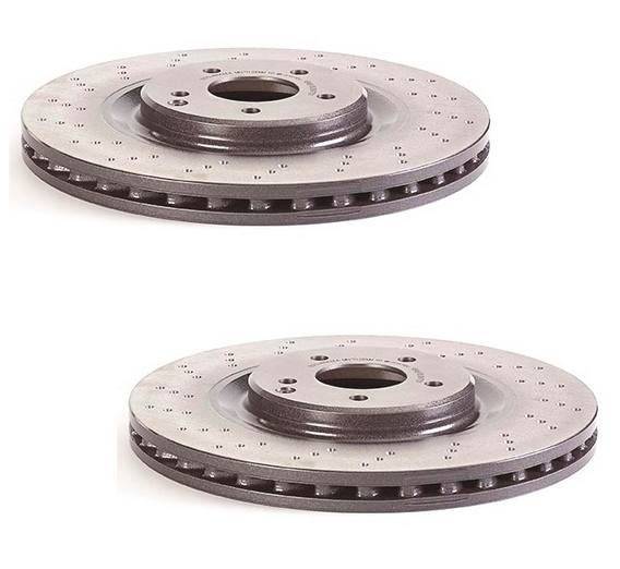 Mercedes Brakes Kit - Pads & Rotors Front and Rear (345mm/300mm) (Ceramic) 210423081264 - Brembo 1594125KIT